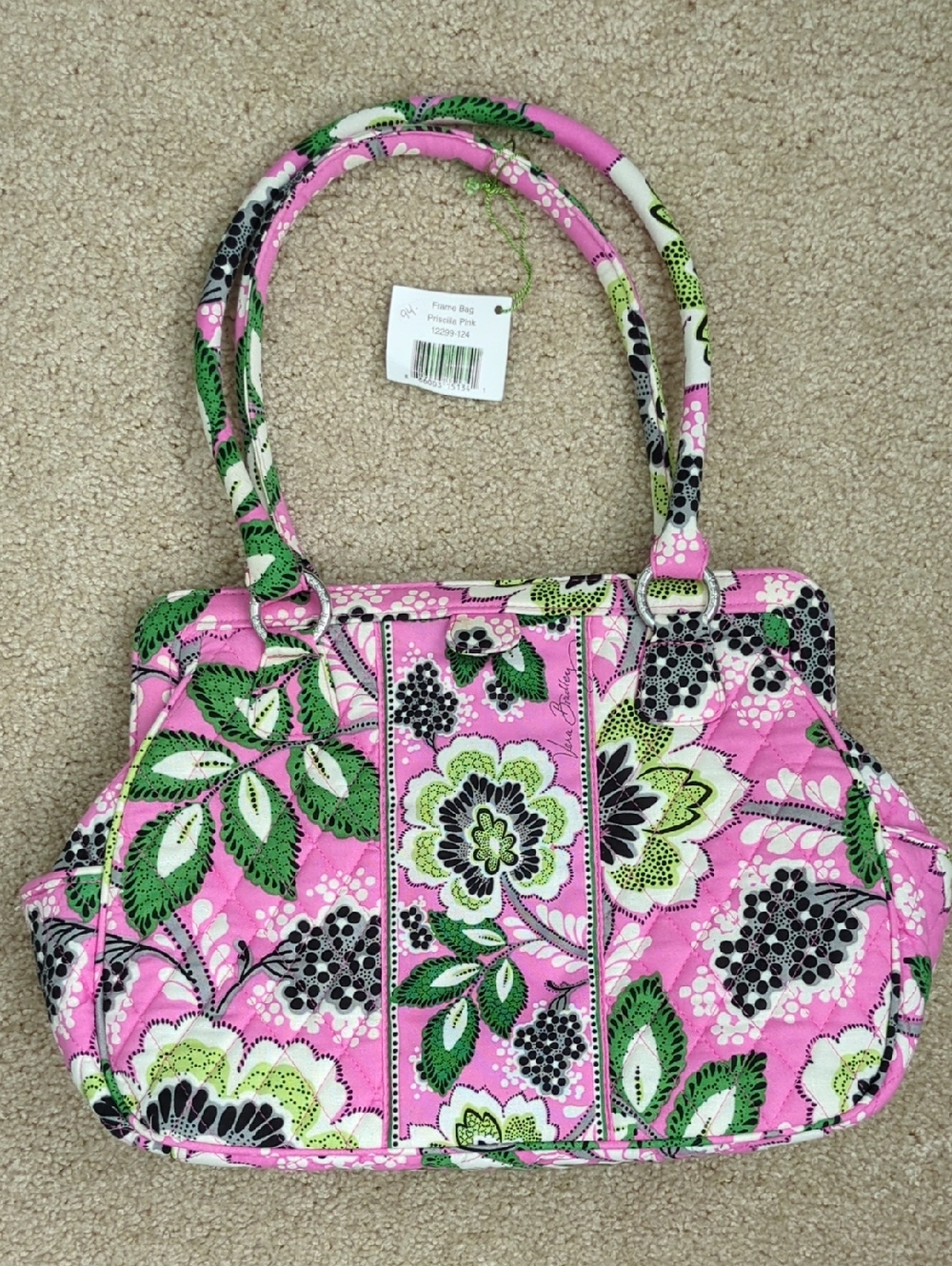 Vera Bradley Quilted Frame Bag--Priscilla Pink, NWT
